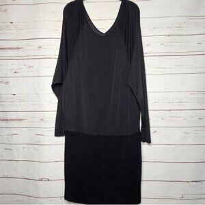 Vince Black Long Sleeve Dress